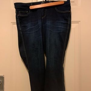 EUC New York and Co. Legging Crops Dark wash